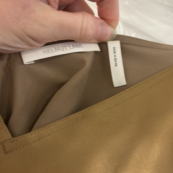 Helmut Lang Satin Tan Dress - Picture 6 of 6